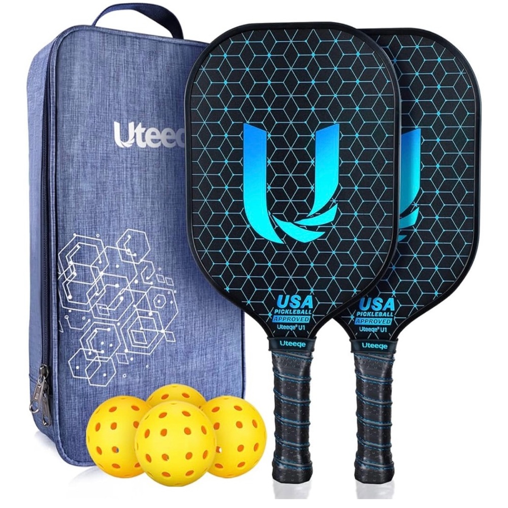 Uteeqe Pickleball Paddle Set of 2, NIB, 4.25” Grip
